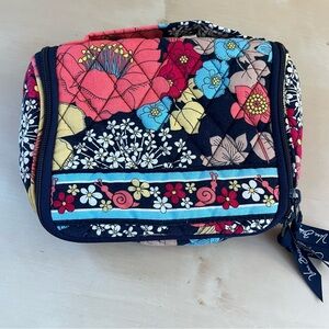 Vera Bradley Happy Snails Floral Cosmetic Bag
